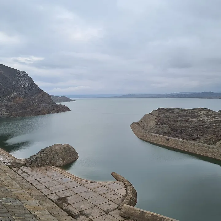 Khoda Afarin Reservoir in East Azerbaijan