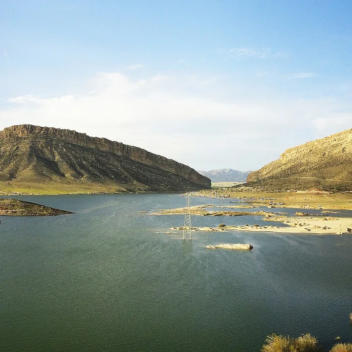 lake tangab dam in Fars