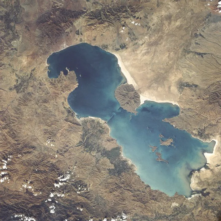 Lake Urmia in West Azerbaijan