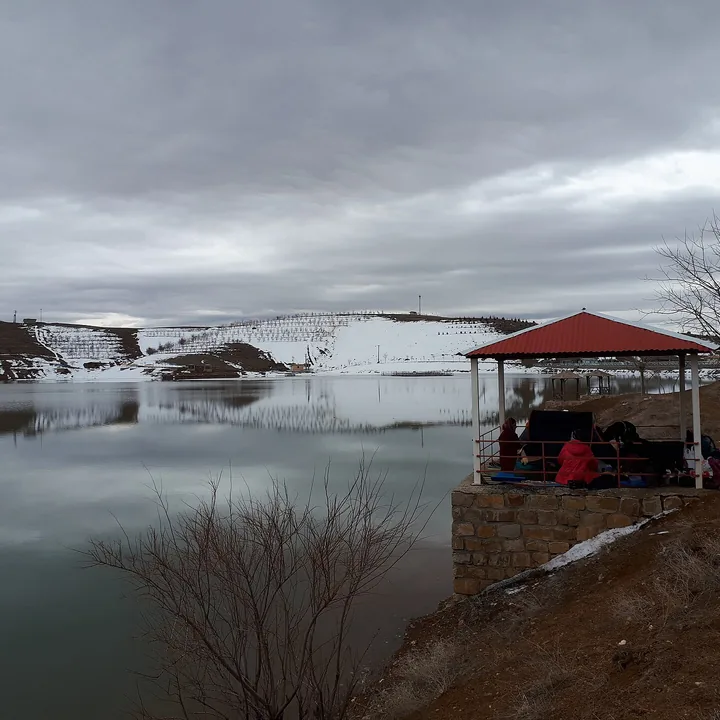 دریاچه سد هندودر in Markazi