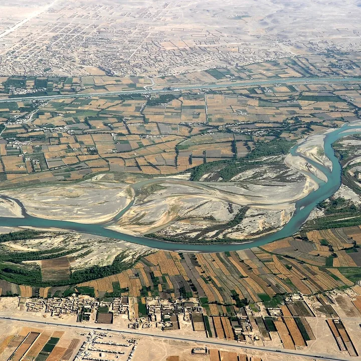 Helmand River in Sistan and Baluchestan