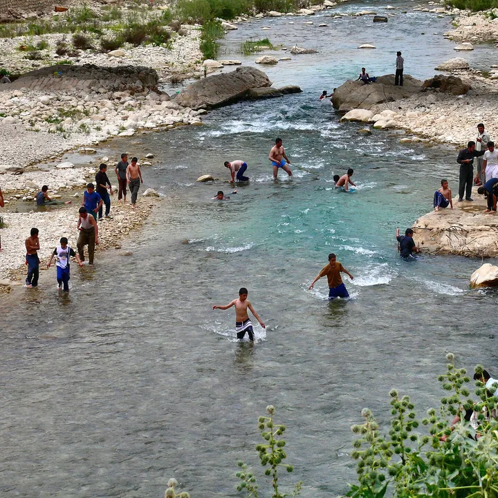 Shapur River in Fars