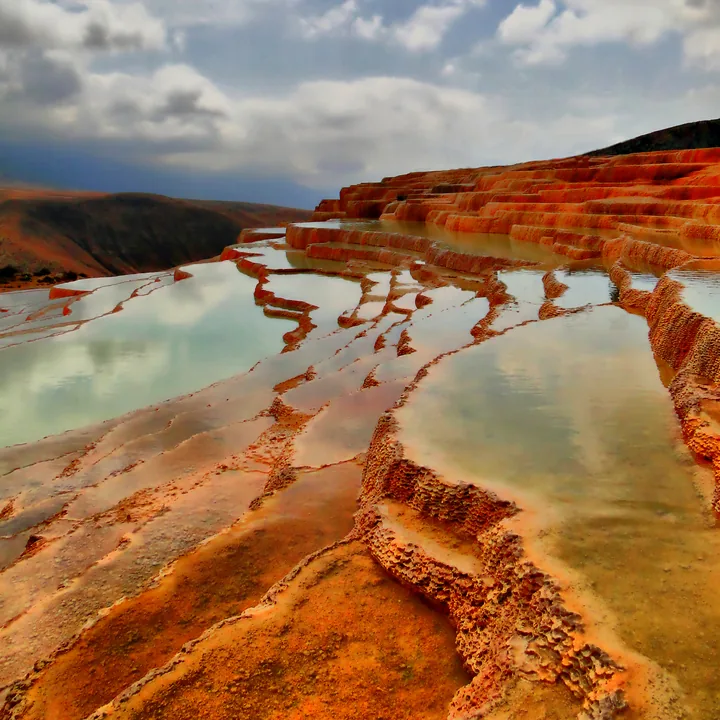 Badab-e Soort Springs in Mazandaran