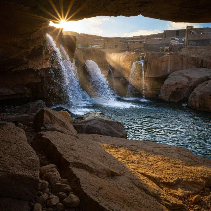 آبشار افرینه in Lorestan