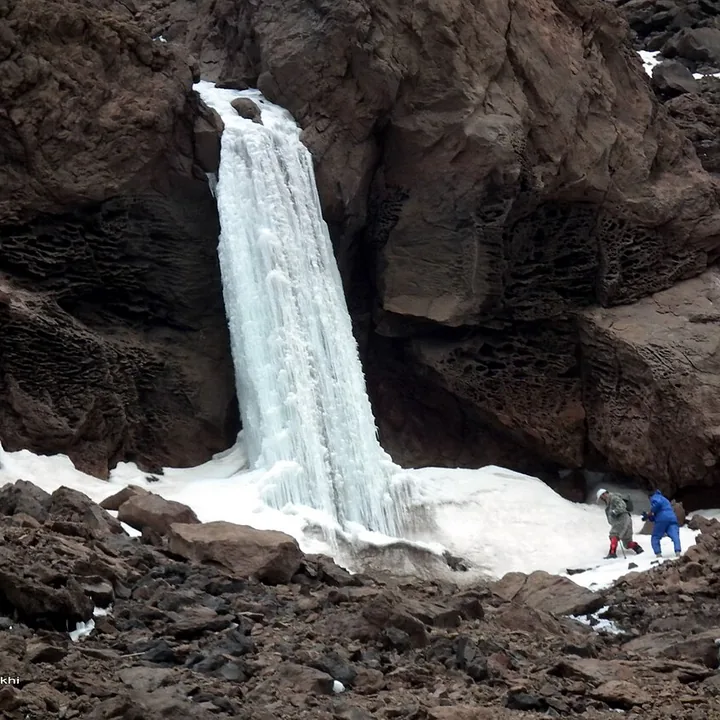 آبشار یخی in Mazandaran